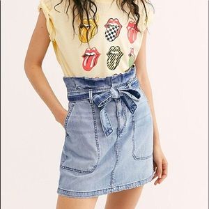 Free People In the Grass denim skirt